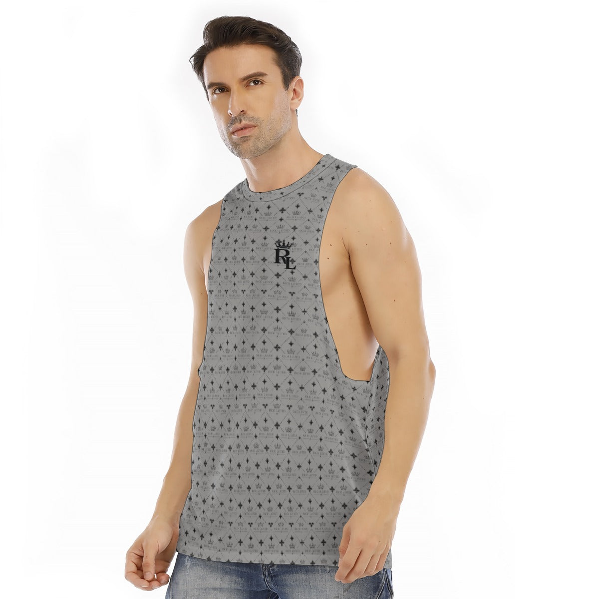 Richlisted Men's O-neck Long Tank Top