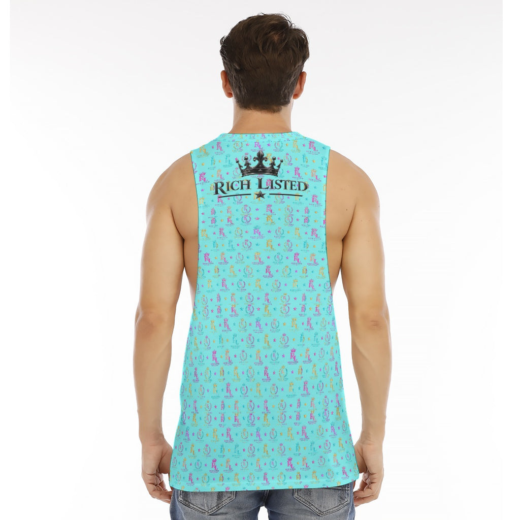 Richlisted Men's O-neck Long Tank Top