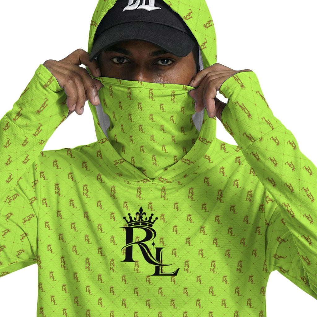 Richlisted Men’s Sun Protection Hoodie with Face Cover and Thumb Holes