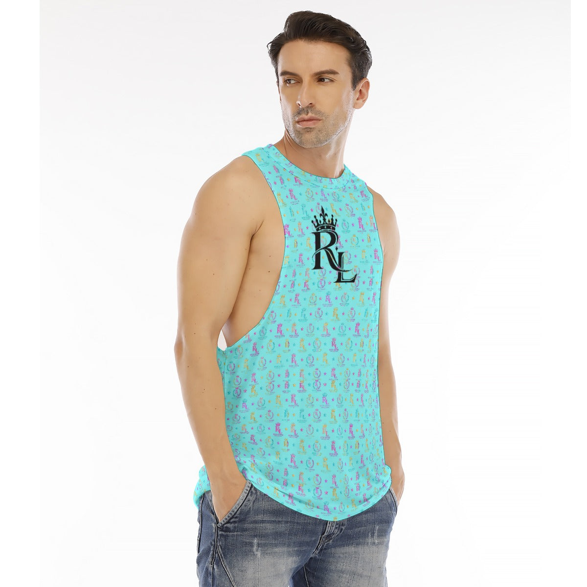 Richlisted Men's O-neck Long Tank Top