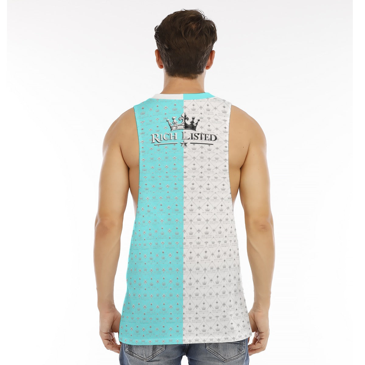 Richlisted Men's O-neck Long Tank Top
