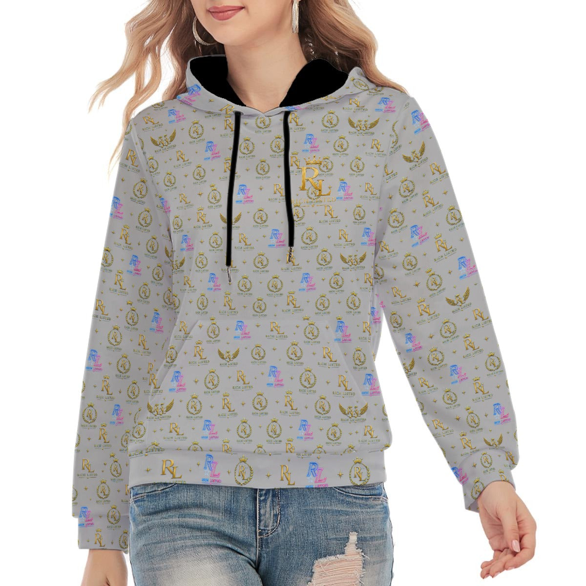 Richlisted Grey Unisex Pullover Hoodie | 310GSM Cotton free fast shipping