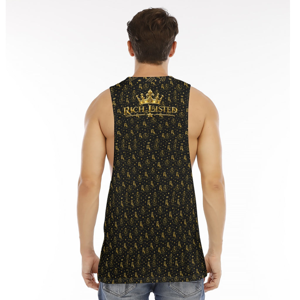 Richlisted Men's O-neck Long Tank Top