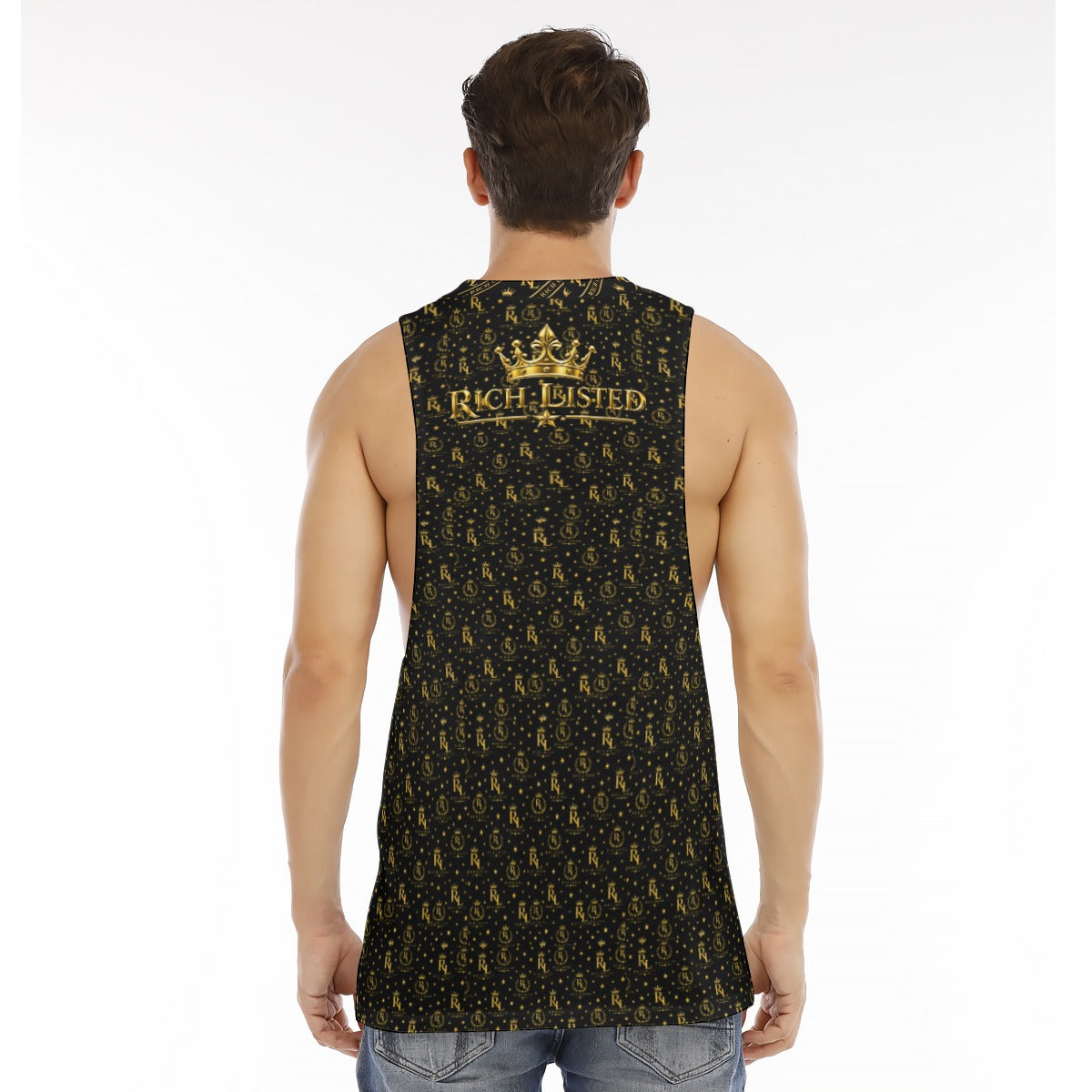 Richlisted Men's O-neck Long Tank Top