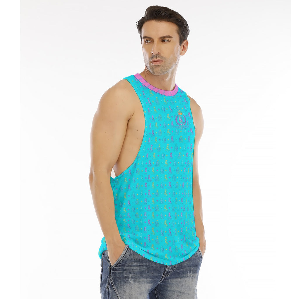 Richlisted Men's O-neck Long Tank Top