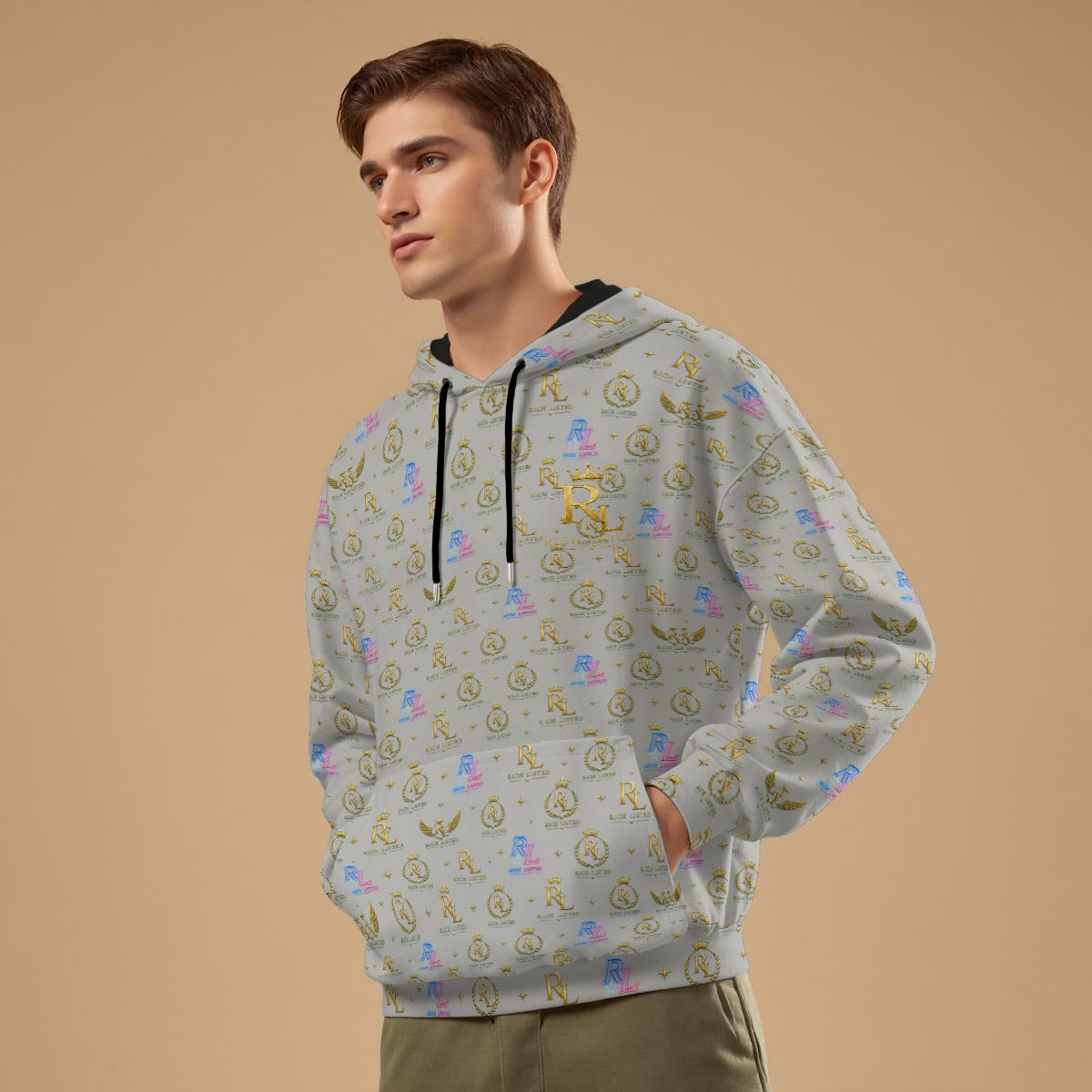 Richlisted Grey Unisex Pullover Hoodie | 310GSM Cotton free fast shipping