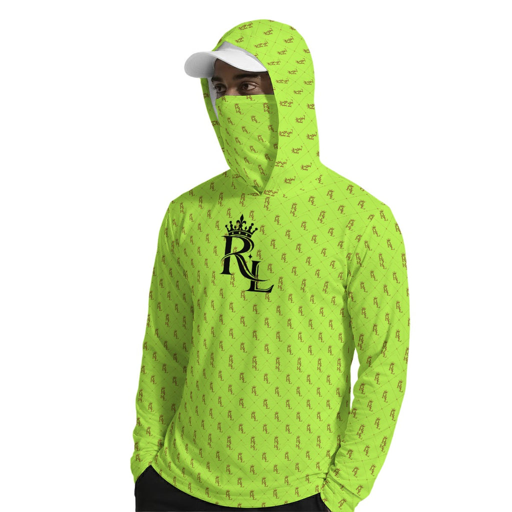 Richlisted Men’s Sun Protection Hoodie with Face Cover and Thumb Holes