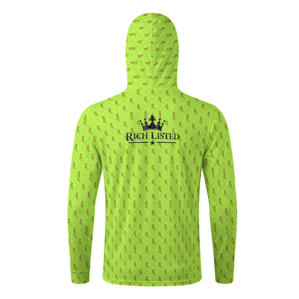 Richlisted Men’s Sun Protection Hoodie with Face Cover and Thumb Holes