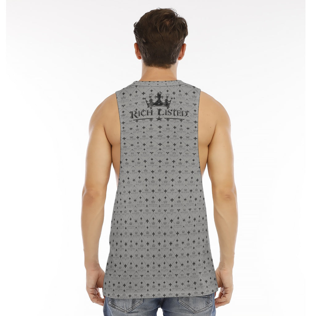 Richlisted Men's O-neck Long Tank Top