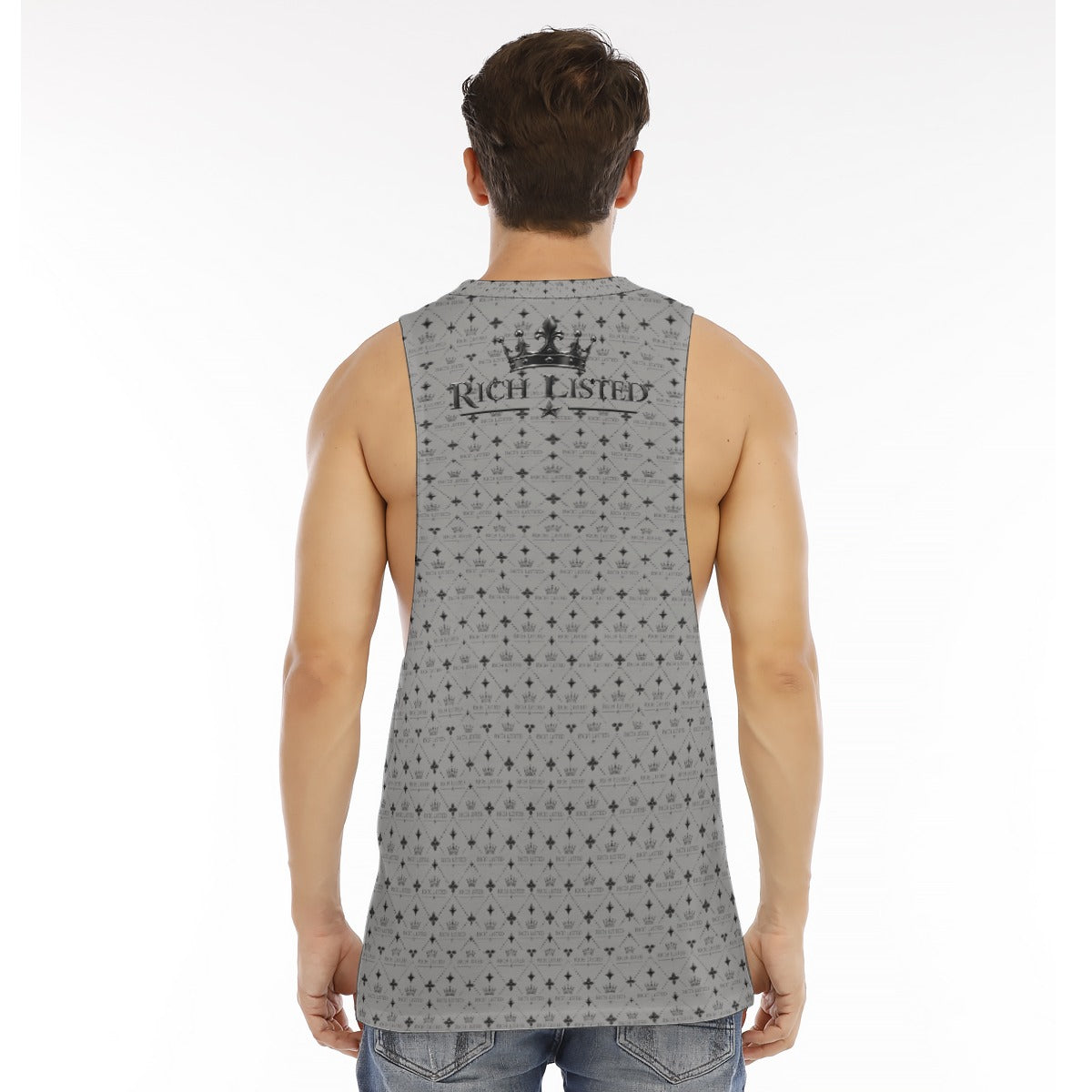 Richlisted Men's O-neck Long Tank Top